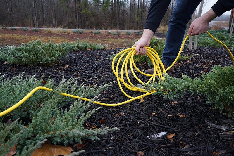 Southwire Outdoor Extension Cord â€“ Durable Vinyl Jacket for For Farm, Ranch & Workshop - Lighted End With Reinforced Blades - SJTW, Yellow - 12 Gauge, 3 Prong - 50 Feet - Image 5
