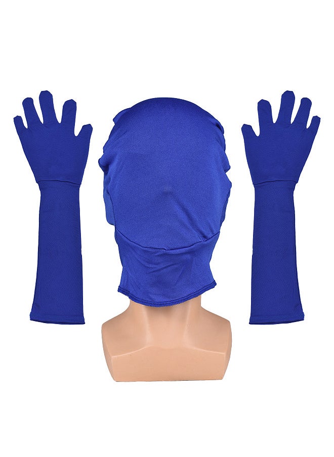Generic Blue Chroma Key Mask Gloves Chromakey Hood Glove Invisible Effects Background Chroma Keying Blue Gloves Mask for Blue Screen Photography Photo Video  - Image 1