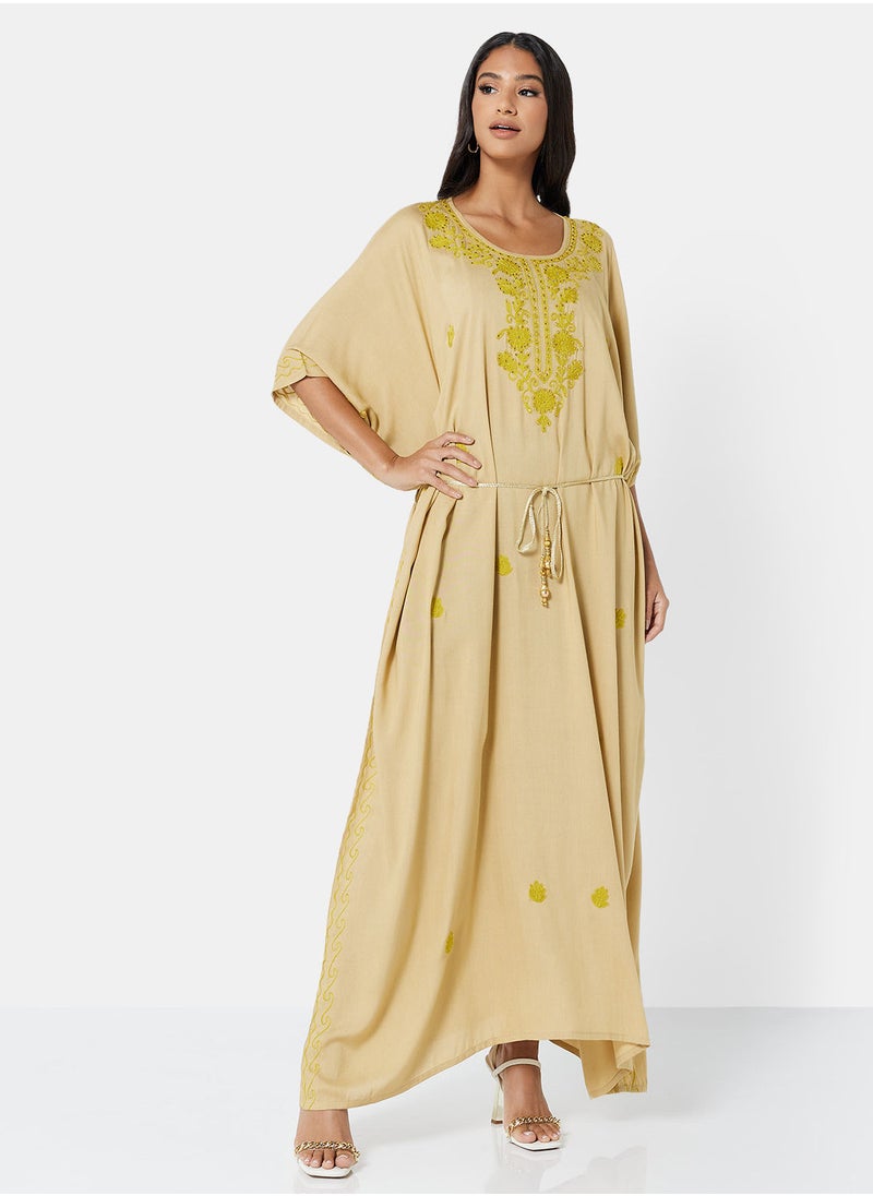 ARABIAN CLOSET EMBROIDERED KAFTAN  - Image 1