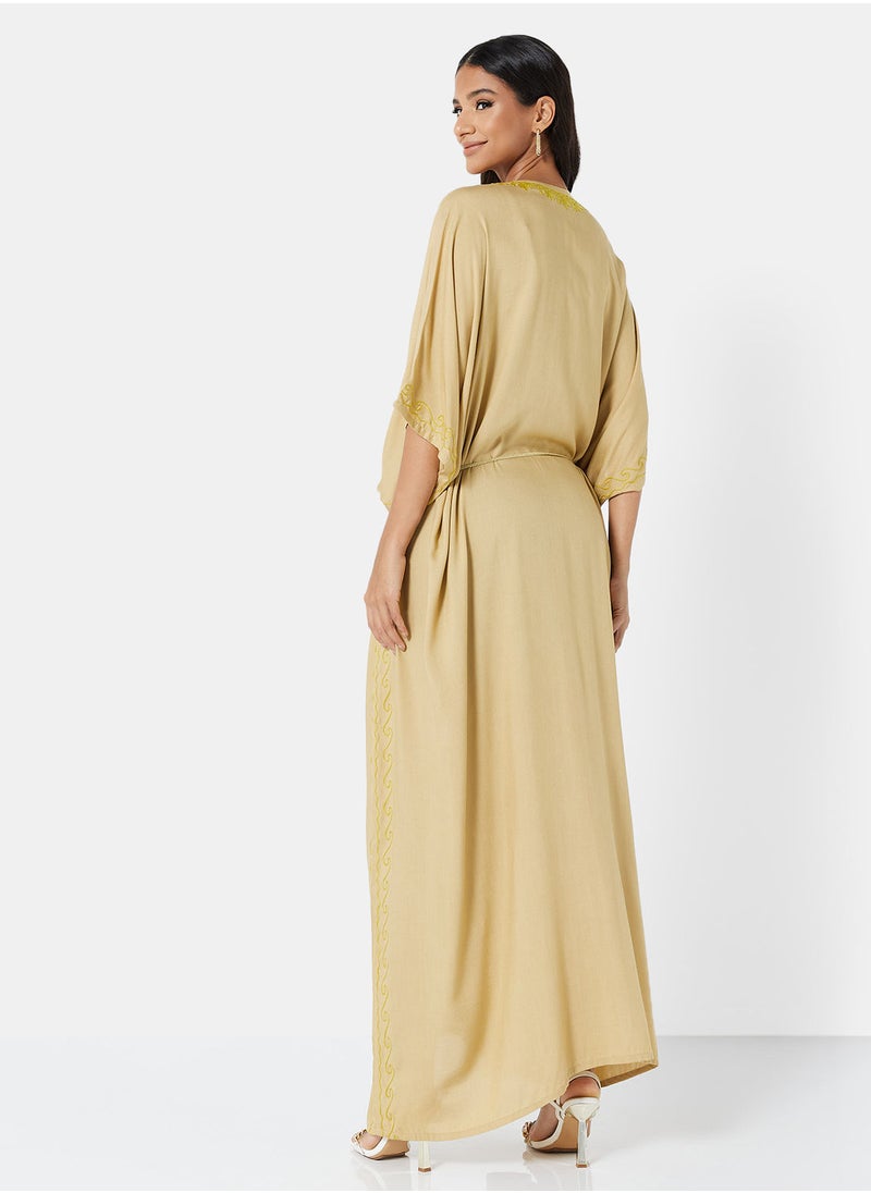 ARABIAN CLOSET EMBROIDERED KAFTAN  - Image 2
