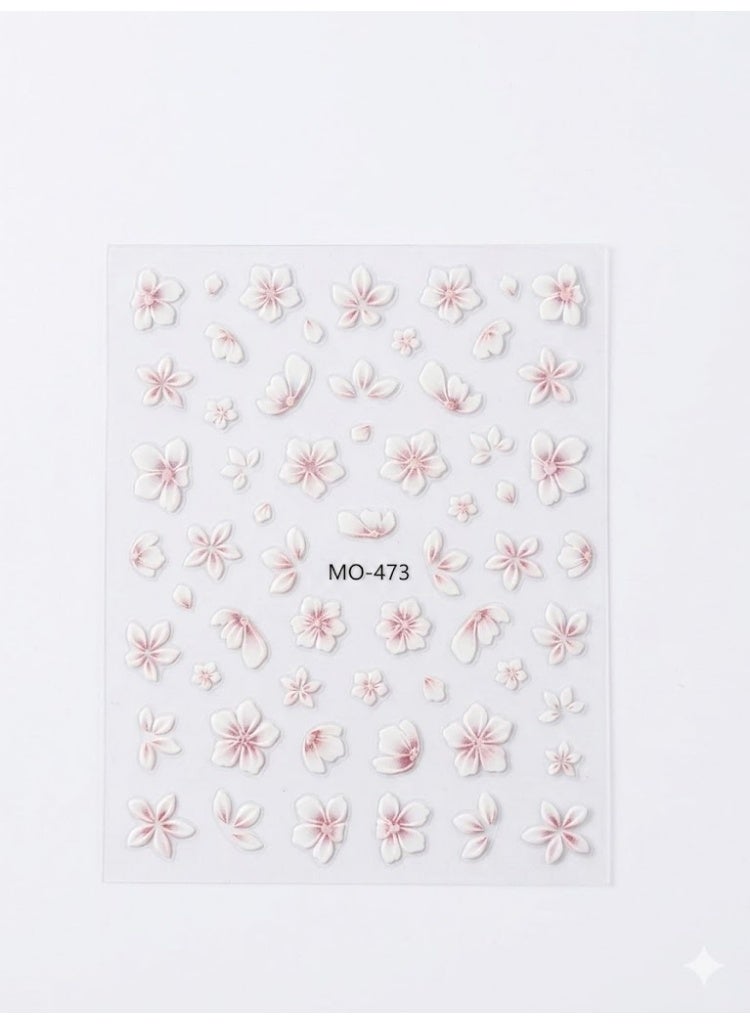 Modern nail stickers - 3D for an attractive look in the nail basin - High quality sticker compatible with nail polish and gel. - Image 2