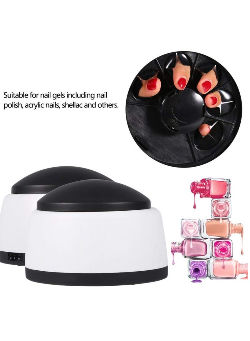Excefore Nail Polish Remover Machine, 36W Portable Gel Nail Polish Remover, Electric Steam Nail Polish Remover Tool, UV Nail Bulid Gel Removal Steamer, Automatic Manicure Filer Kit for Beauty Salon Home Use - Image 4