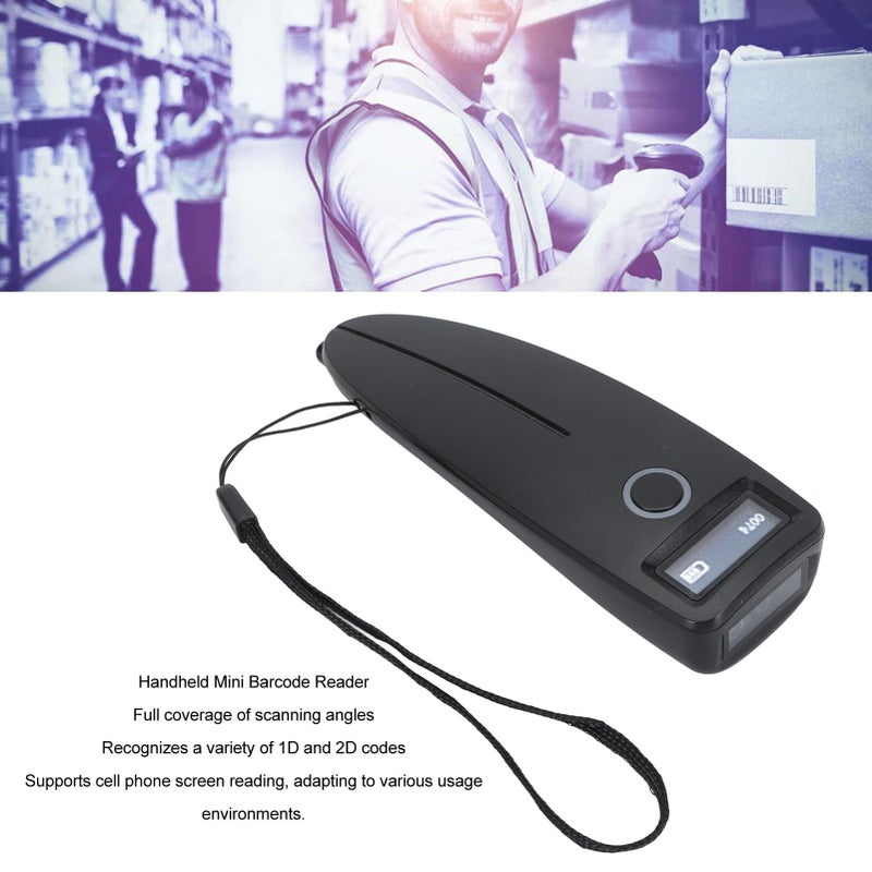 Wireless Mini 2D Barcode Scanner Portable 3 In 1 2.4G USB 1D QR Code Reader For iOS Tablet POS - Image 3