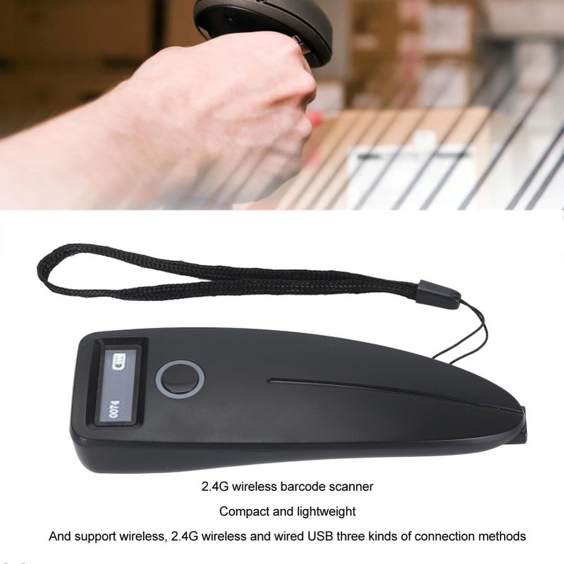 Wireless Mini 2D Barcode Scanner Portable 3 In 1 2.4G USB 1D QR Code Reader For iOS Tablet POS - Image 5
