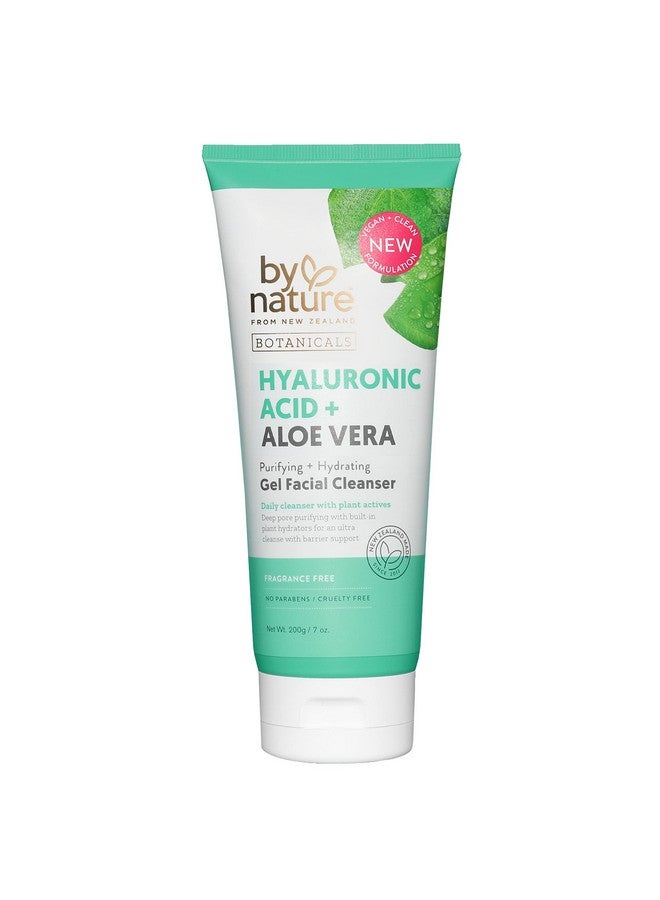 باي نيتشر حمض الهيالورونيك + منظف الوجه بالصبار لترطيب وتفتيح بشرتك، العناية بالبشرة من نيوزيلندا، منظف الوجه الفاخر، 7 أونصة - Image 1