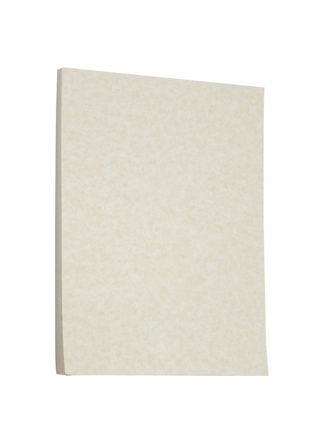 JAM PAPER Parchment 65lb Cardstock - 8.5 x 11 Coverstock - 176 gsm - Brown Recycled - 50 Sheets/Pack - Image 1