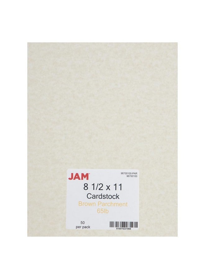JAM PAPER Parchment 65lb Cardstock - 8.5 x 11 Coverstock - 176 gsm - Brown Recycled - 50 Sheets/Pack - Image 3