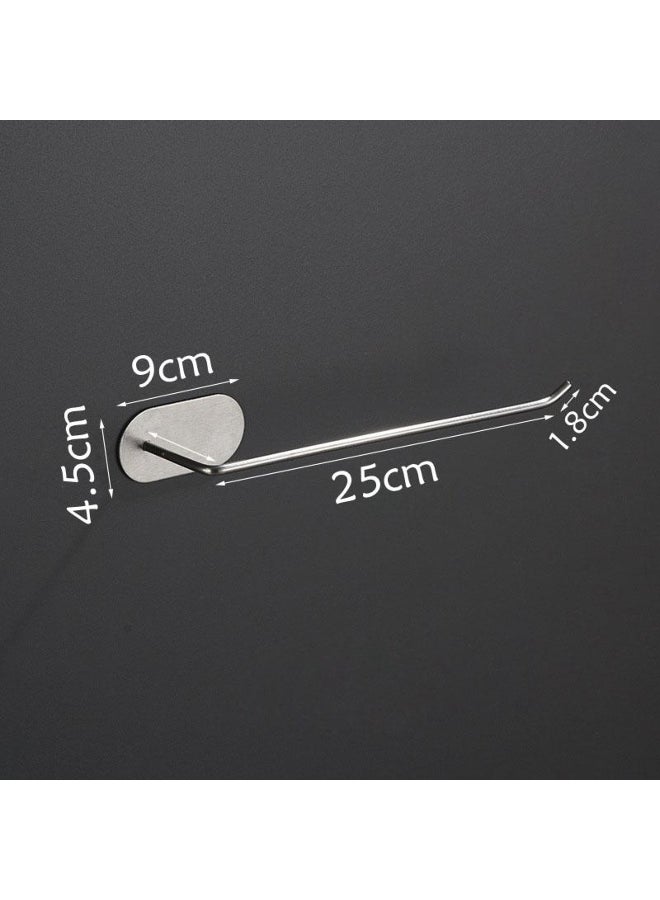 Wall Mounted Toilet Roll Holder Polished Chrome Stainless Steel Bathroom Kitchen Paper Towel Dispenser Tissue Roll Hanger - Image 2