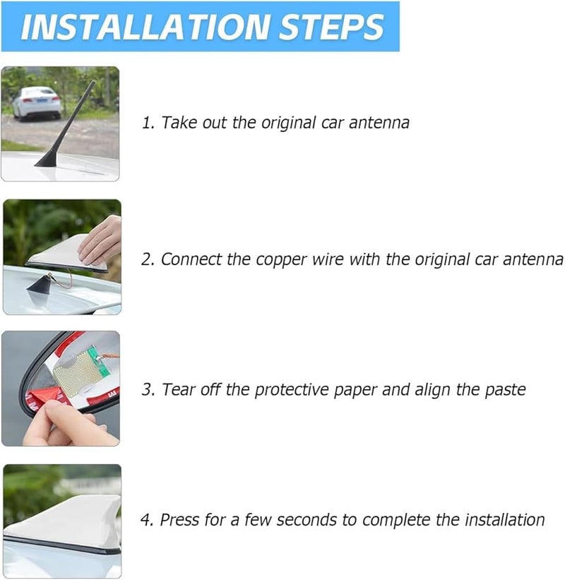 Silver Shark Fin Antenna for Opel Corsa F Corsa e 2019 2023 AM FM Radio Signal Aerial - Image 4