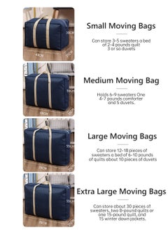 LEOKOR 4 Pcs Foldable Organizer, Large Capacity Clothes Organization with Reinforced Handle for Bedding Blankets Toys Gift  - Image 5