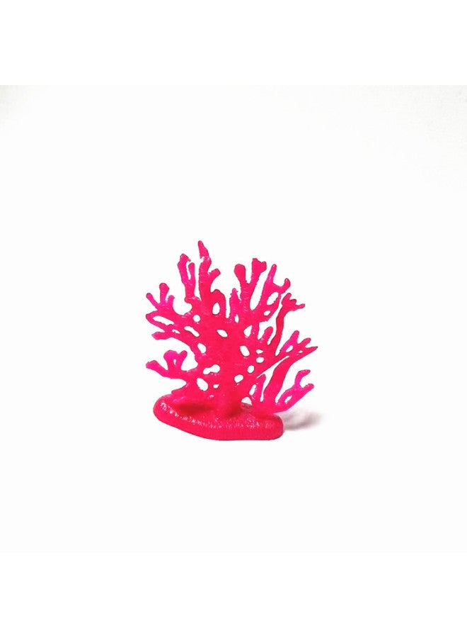 Artificial Submarine Coral Model Toy Fish Tank Decoration Marine Animal Matching Micro Landscape Landscape Decoration-Color:Red 5cm High - Image 1