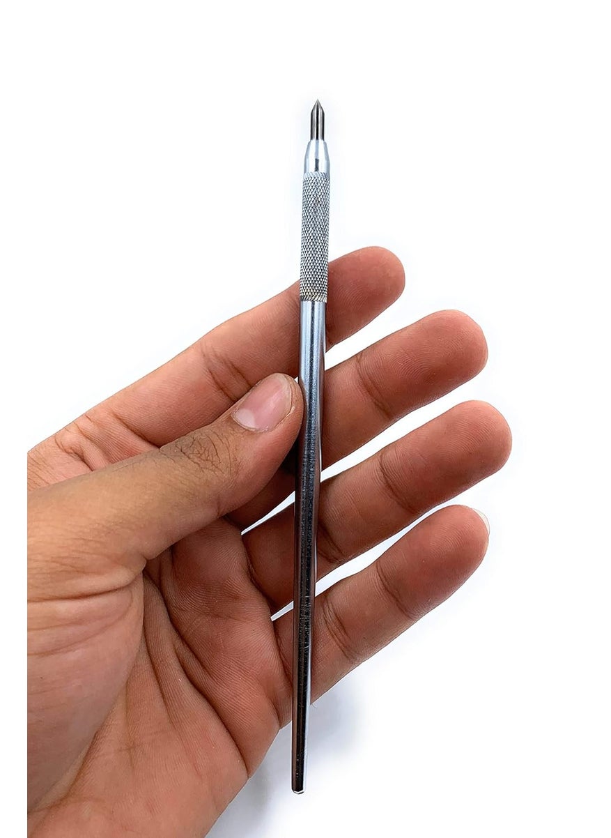 Aone Aone Scriber 6 with Carbide Tip for Bezel Setting Scribing Clay Engraving Jewellery Making GoldSilver Foil or KeumBoo Application Watchmaking Model Making Hobby Crafts  - Image 2