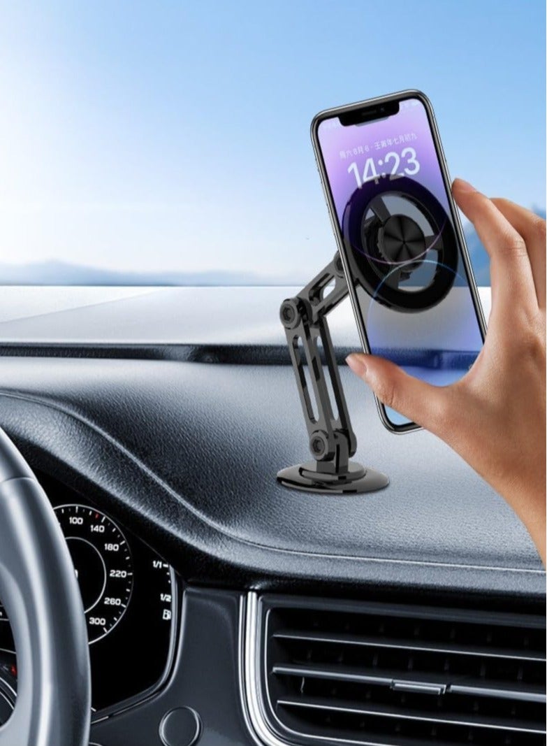 TIGER Universal 360° PRO Magnetic Suction Car Phone Holder with Adjustable Arm – Secure & Versatile Mount for iPhone, Samsung, and More – Black - Image 3