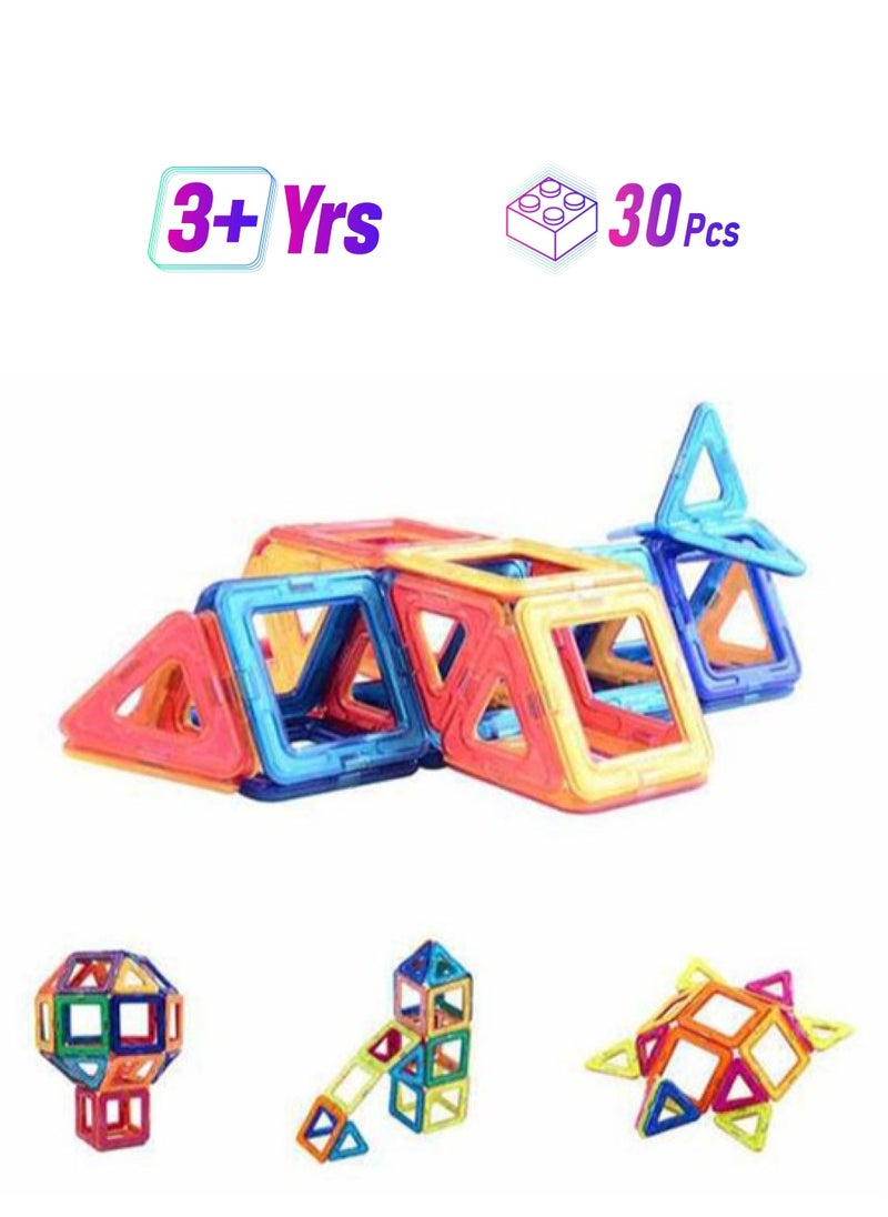 YelaJoy 30-Piece Magnetic Building Blocks  - Image 1