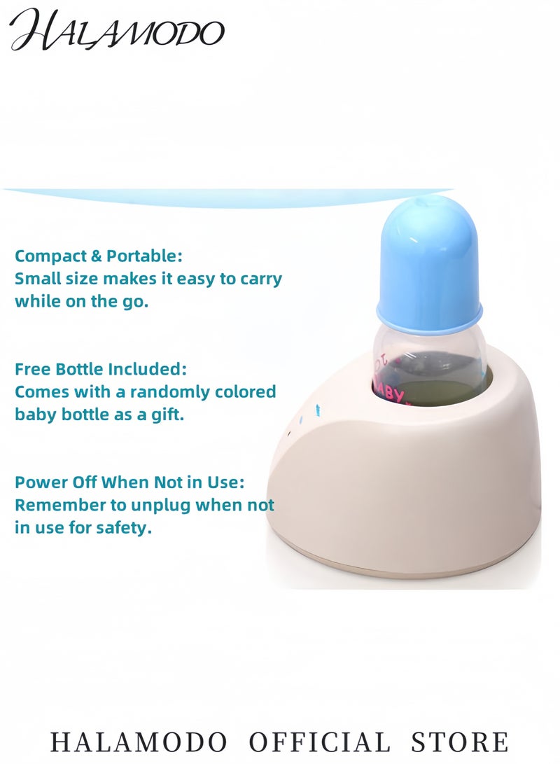 Halamodo Portable Electric Baby Bottle Warmer Constant Temperature Heater for Glass & Plastic Bottles Quick Heating Bottle Warmers Ideal for Home & Travel - Image 4