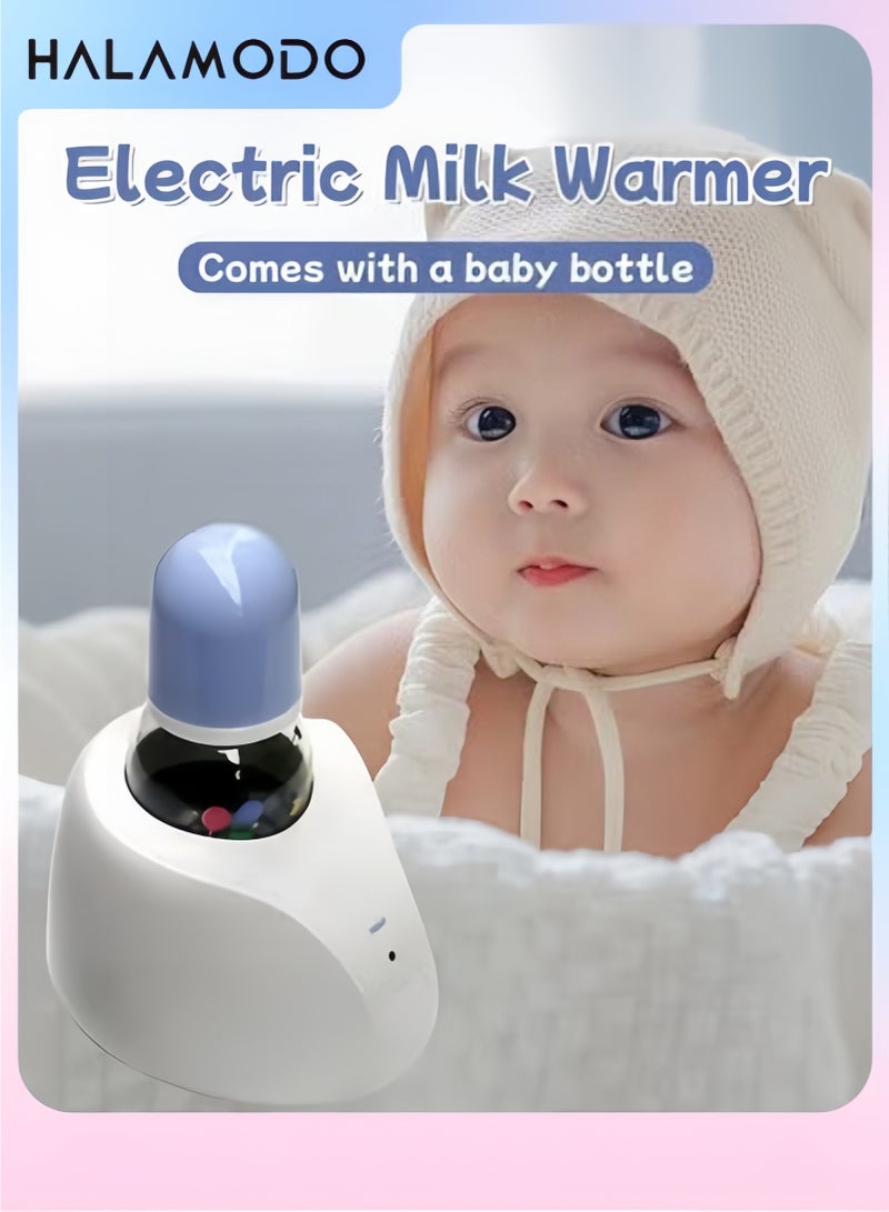 Halamodo Portable Electric Baby Bottle Warmer Constant Temperature Heater for Glass & Plastic Bottles Quick Heating Bottle Warmers Ideal for Home & Travel - Image 1