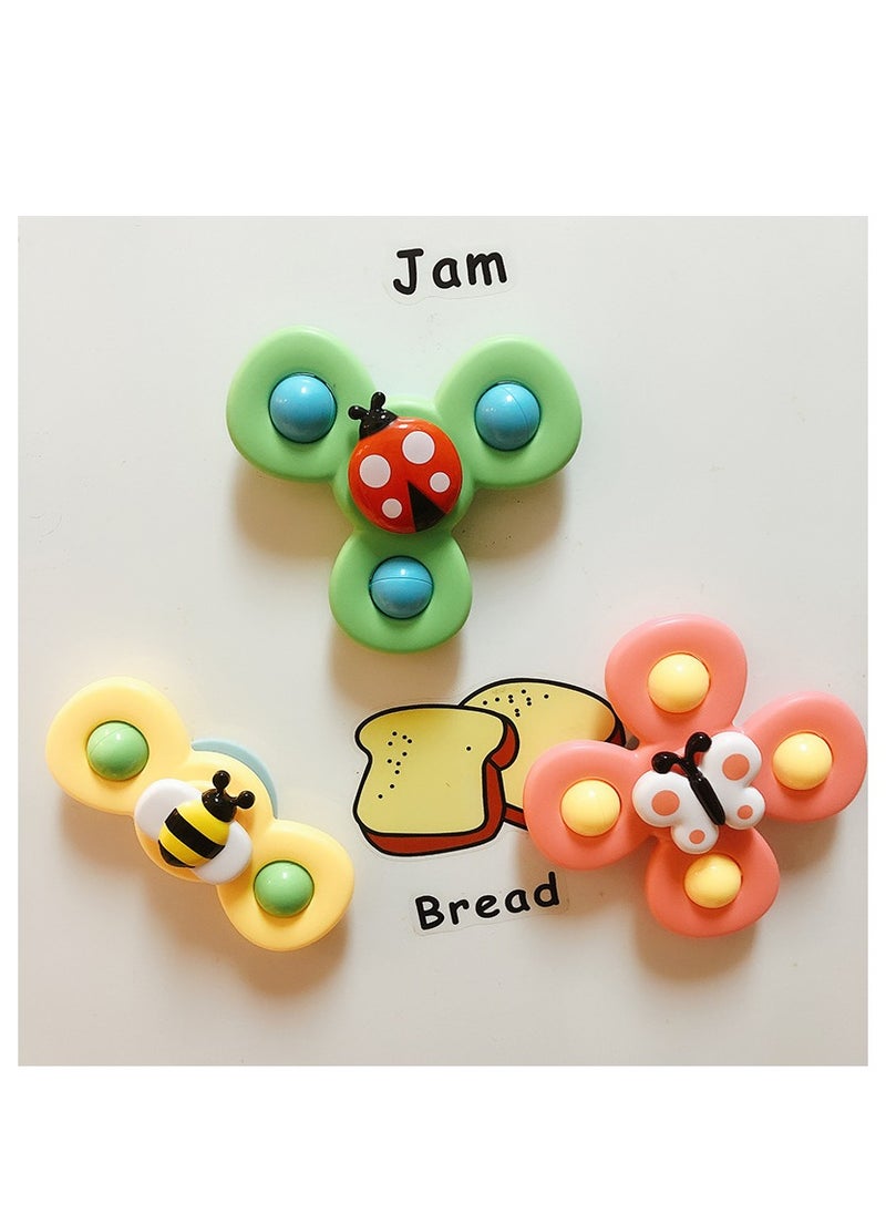 Haidue - 3 Pack Suction Cup Spinner Toy Random Color - Image 1