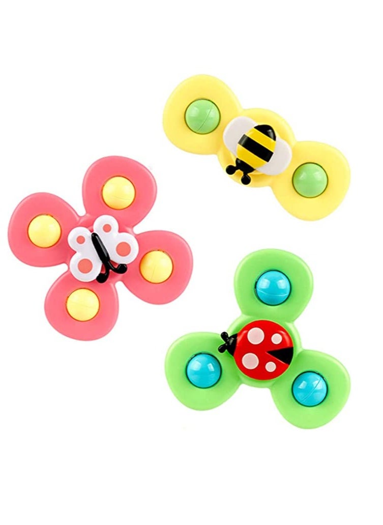 Haidue - 3 Pack Suction Cup Spinner Toy Random Color - Image 1