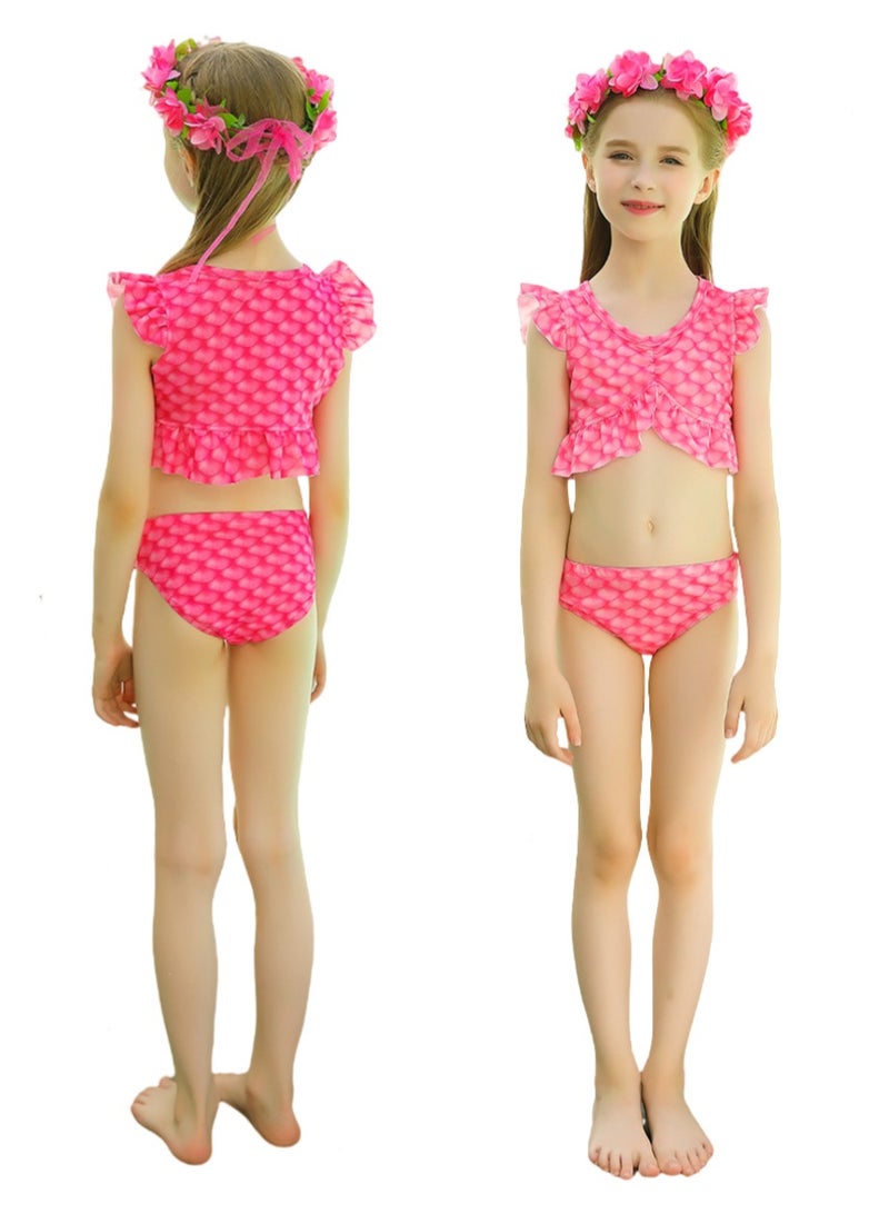 Costumes for Kids Toddler Girls 3-10 Years Old, 9 PCS Mermaid Pretend Dress Up Role Play Set for Children Cosplay Ages 3-10, Birthday Party Halloween Christmas Costumes Outfits - Image 3