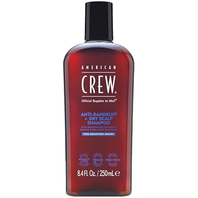 American Crew Men's Shampoo, Anti-Dandruff Shampoo, 8.45 Fl Oz