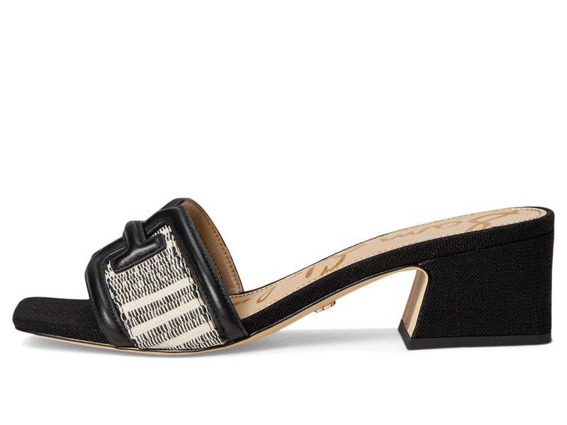 Sam Edelman Women's Waylon Heeled Sandal, Black/Natural, 7.5 - Image 4