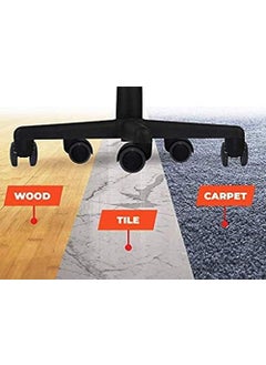 GROWVIBE CRAFT Growvibe Heavy Duty Caster Black Pin Wheels for Rolling Chairs Computer Chairs Furniture Appliance Furniture Caster  - Image 4