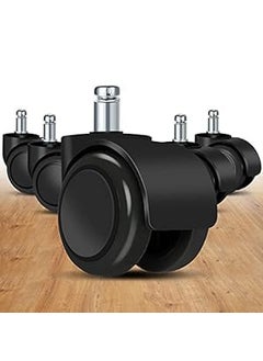 GROWVIBE CRAFT Growvibe Heavy Duty Caster Black Pin Wheels for Rolling Chairs Computer Chairs Furniture Appliance Furniture Caster  - Image 1