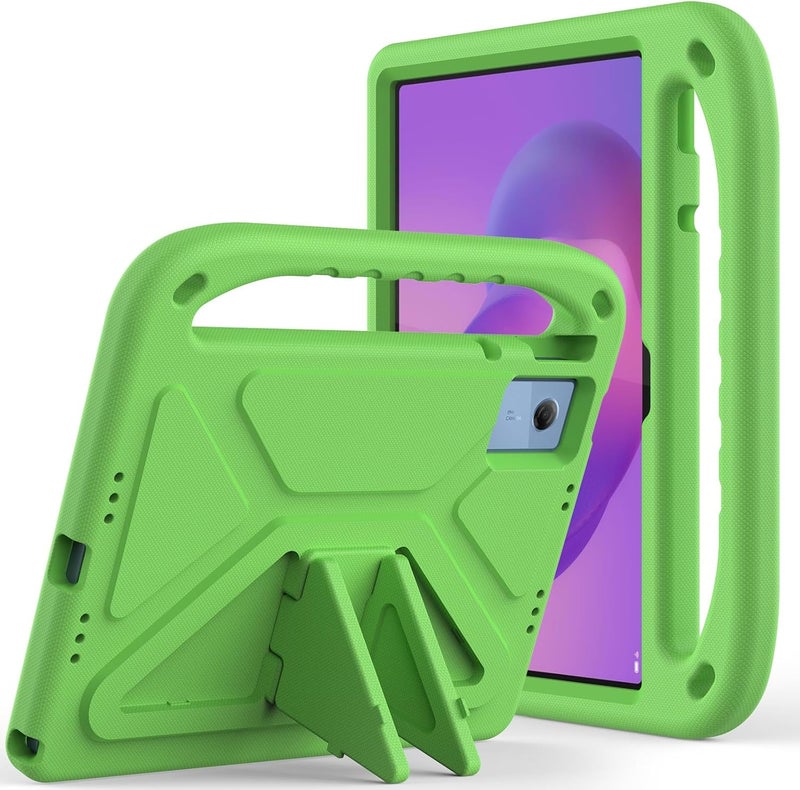 for Lenovo Idea Tab 11 2025 (11") TB-335FC Case Shockproof Light Weight Handle Stand Protective Case Scratch Resistant Made of Kid-Friendly for Kids EVA Shell(Green) - Image 1