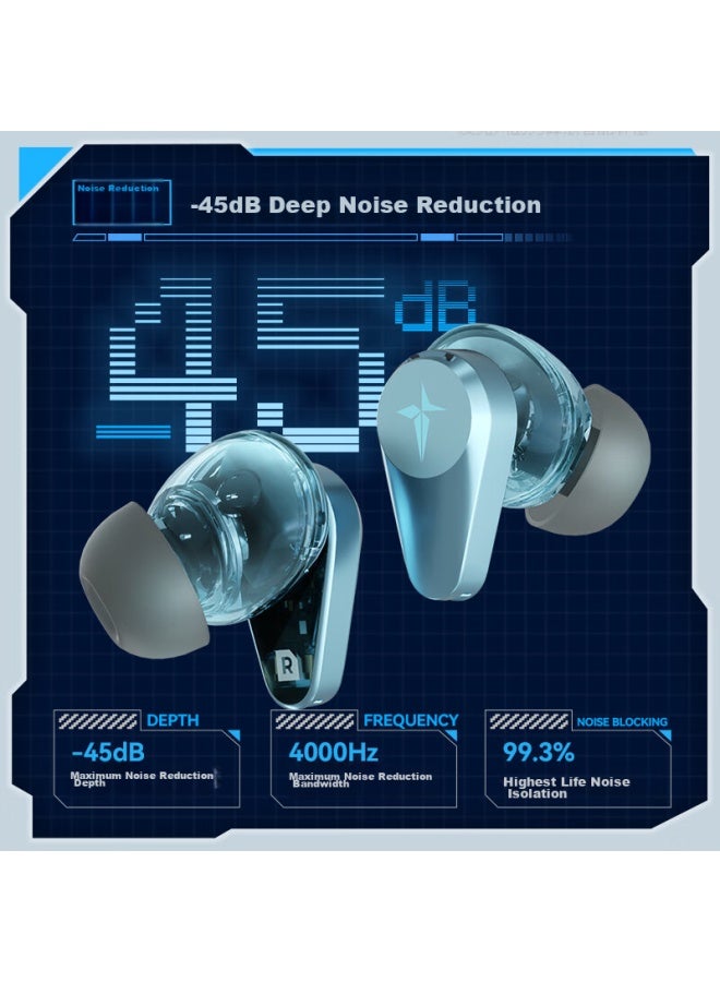 Songx سماعات رأس Songx Lotei Co-branded بلوتوث مع إلغاء الضوضاء النشط ، كتم صوت منخفض، جودة صوت HiFi عالية الدقة، متوافقة مع هواتف هواوي، أبل، وأندرويد - Image 3