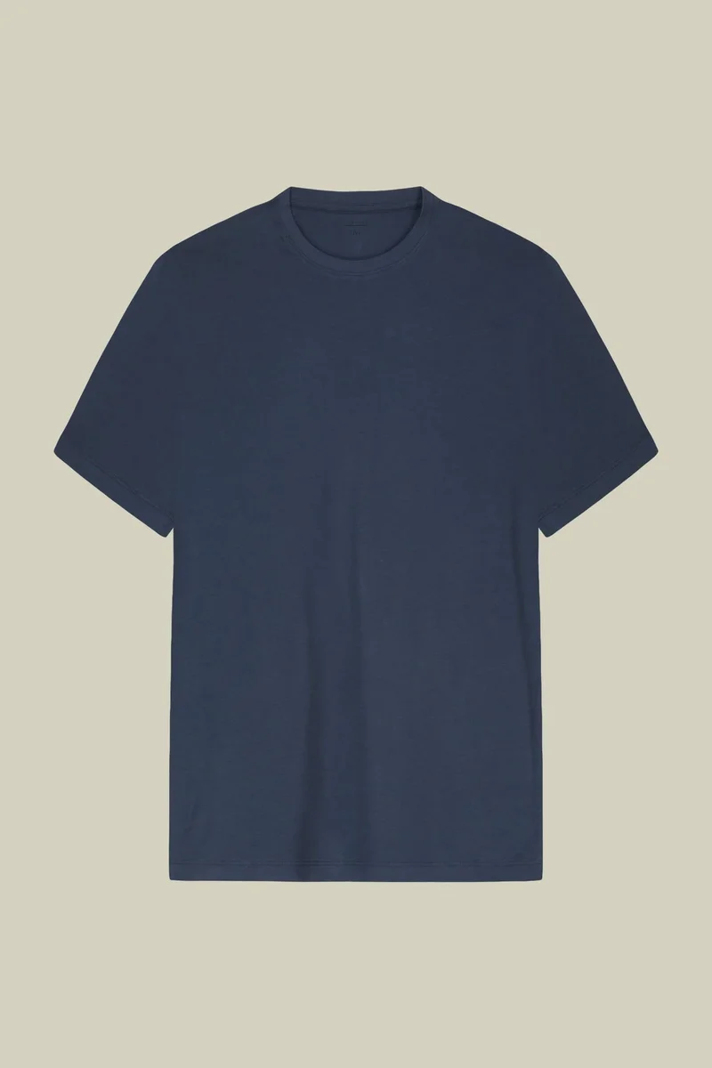Men's regular fit 100% cotton jersey T-shirt - Cerulean