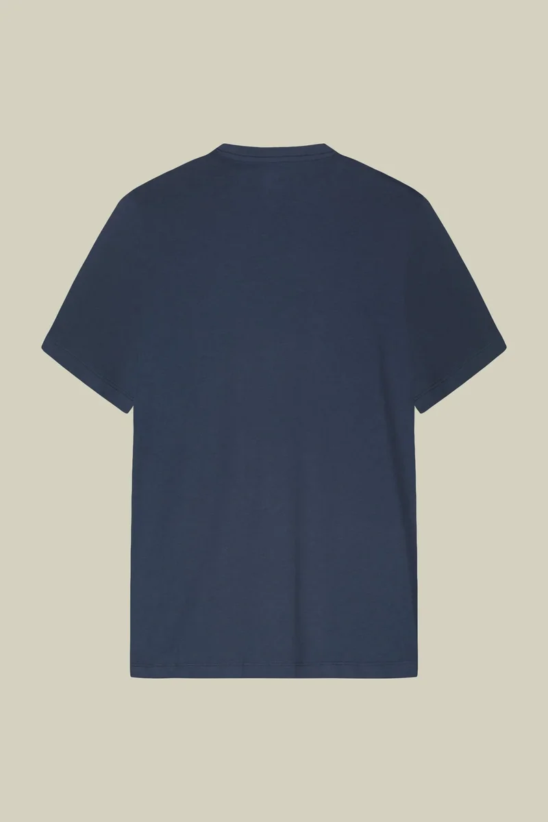 Doppelganger Blue Men's regular fit 100% cotton jersey T-shirt - Cerulean for Men | Best Price UAE