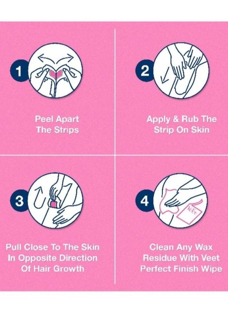 Veet Full Body Waxing Kit Normal Skin Pack of 20 wax strips - Image 2