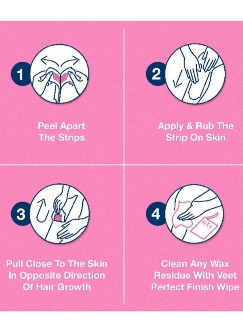 Veet Full Body Waxing Kit Normal Skin Pack of 20 wax strips - Image 4