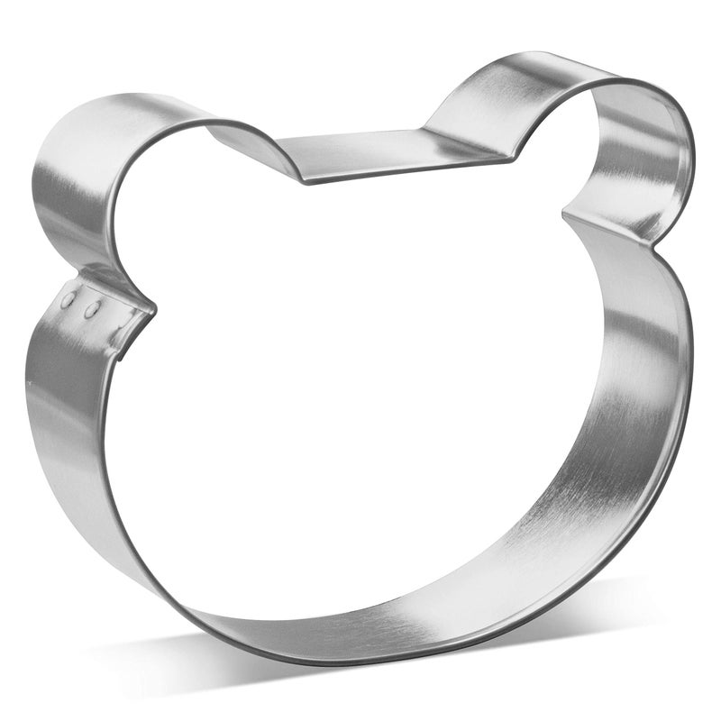 CookieCutterCom Brand Frog Face Cookie Cutter 35Inch Tin Plated Steel Cookie Cutters  Frog Face Cookie Mold