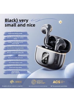 [Shake Sound Explosions] X87 In-ear Tws Wireless Noise Reduction Digital Bluetooth Headset Source Wholesale-Color:High-end Version Black [bluetooth 5.49 + Super Long Battery Life + High-definition Sound Quality Call]