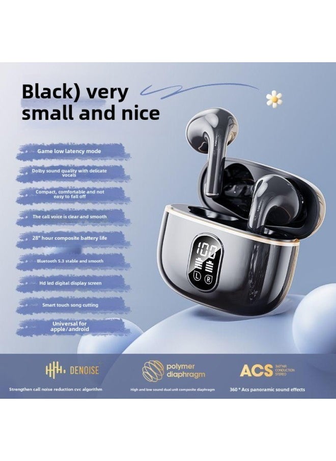 Generic - [Shake Sound Explosions] X87 In-ear Tws Wireless Noise Reduction Digital Bluetooth Headset Source Wholesale-Color:High-end Version Black [bluetooth 5.49 + Super Long Battery Life + High-definition Sound Quality Call] - Image 1
