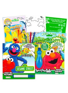 تسوق elmo وSesame Street Coloring Book Bundle 3 Pack Sesame Street Activity Set With Mess Free ...