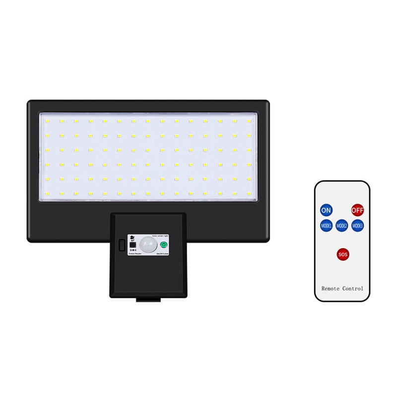LED Solar Outdoor Waterproof Road Lighting Integrated Solar Lights Remote Control Light Sensor Energy Saving - Image 1