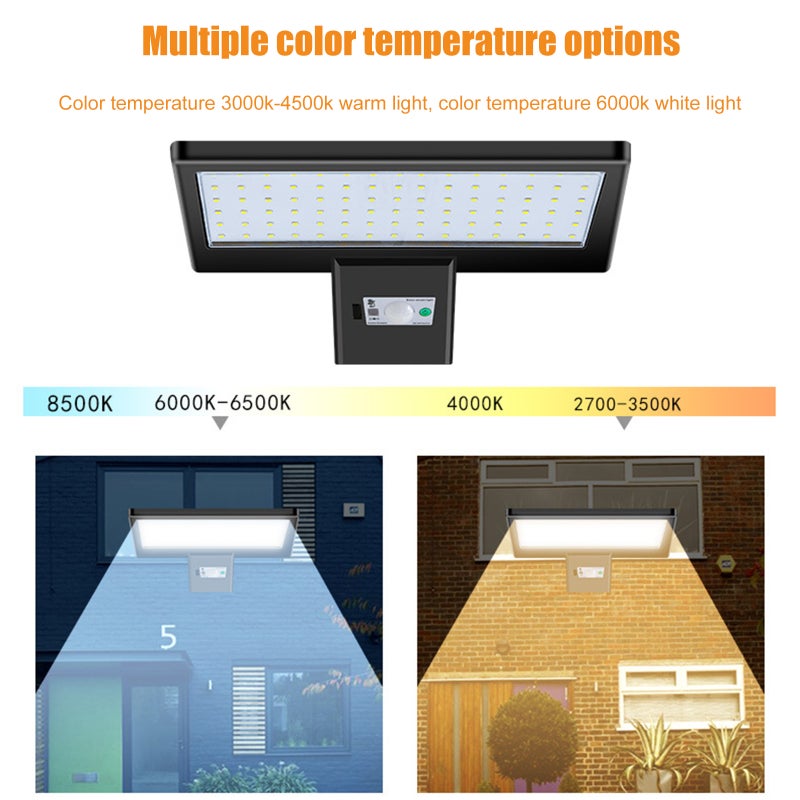 LED Solar Outdoor Waterproof Road Lighting Integrated Solar Lights Remote Control Light Sensor Energy Saving - Image 3
