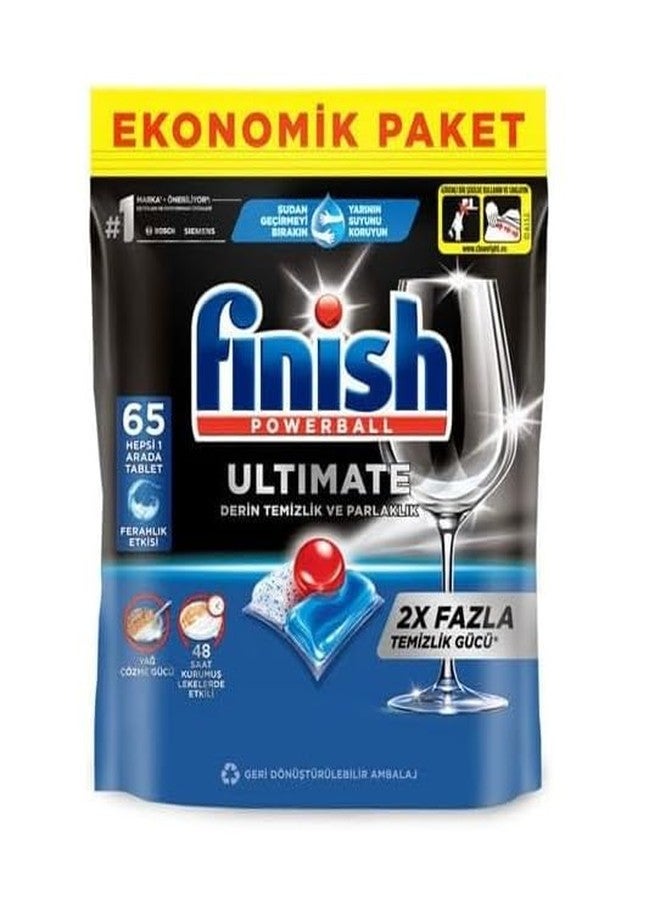 Finish All in one Ultimate Dishwasher Tablets | 65's Tablets | Deep Cleaning Power with Protection