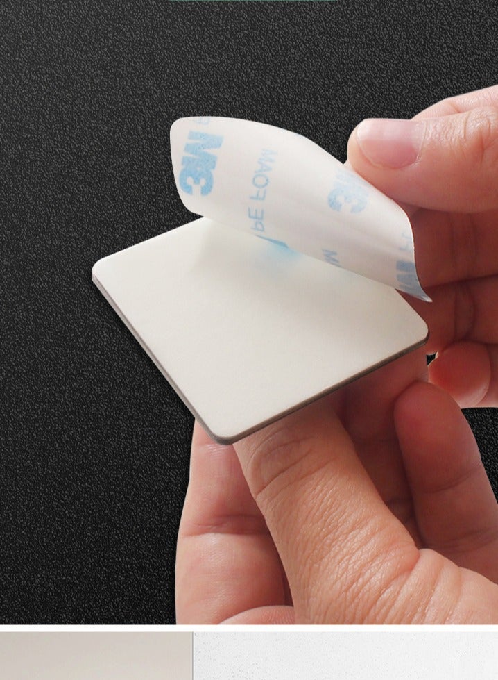 سهام معلقة للرداء مصنوعة من الفولاذ المقاوم للصدأ بقياس 1.77x1.77 بوصة، مع 4 قطع سوداء من الفولاذ المقاوم للصدأ 304، تتميز بخطافات لاصقة ذاتية وخطاف قوي يتحمل 5 كيلوغرامات لتعليق المناشف في الحمام. - Image 3