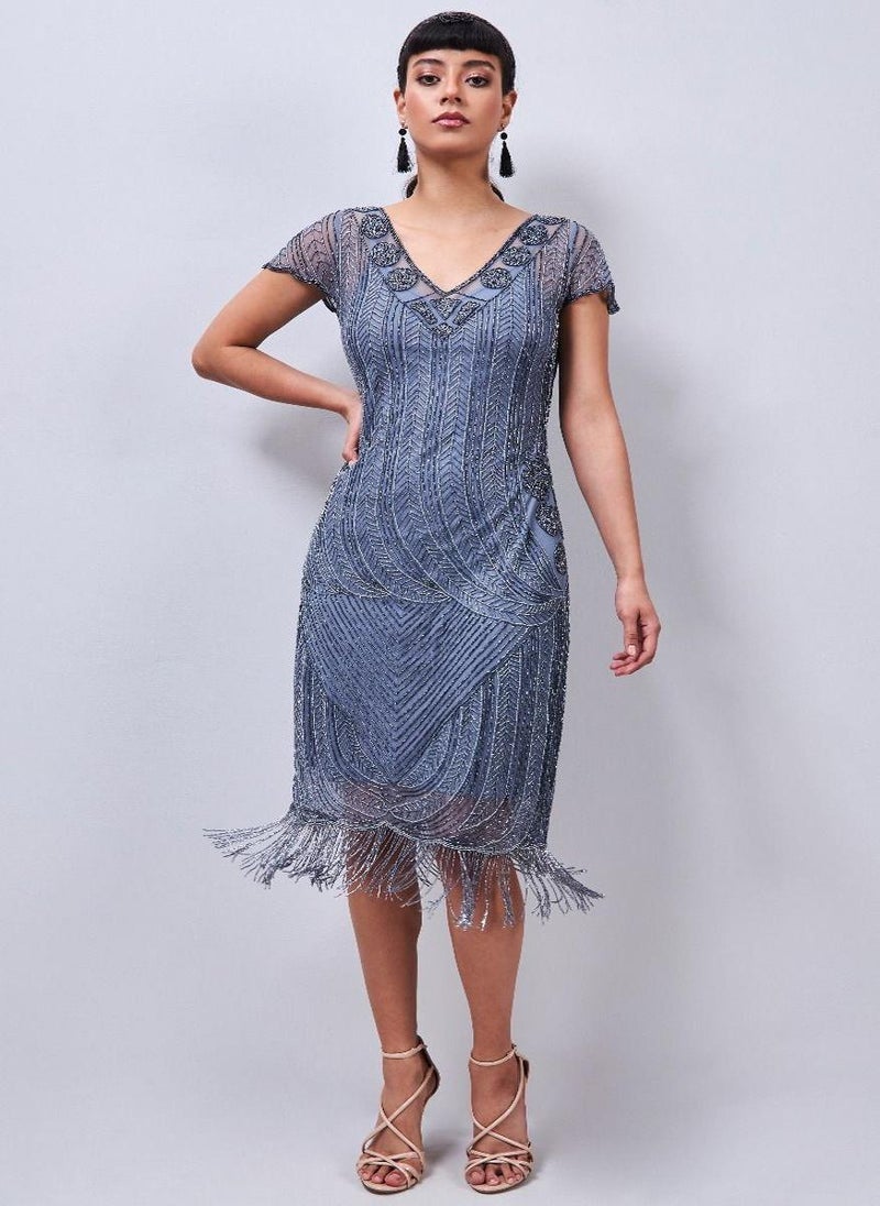 GATSBYLADY LONDON Dorothy  Fringe Dress  - Image 1