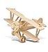Puzzled 3D Puzzle Nieuport 17 Airplane Wood Craft Construction Model Kit Aircraft Fun Educational DIY Wooden Toy Assemble Model Unfinished Craft Hobby to Build Paint for Decoration 30pc Pack - Image 2