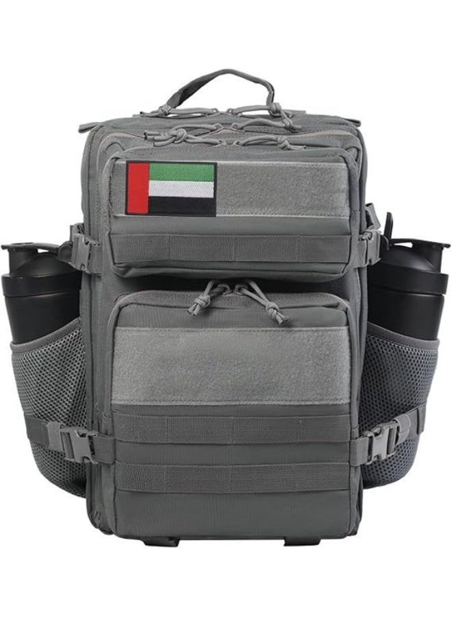 بروجكت نوماد حقيبة ظهر بروجكت نوماد 25 لتر - حقيبة للرجال والنساء، حقائب سفر/حقائب ظهر، معتمدة للسفر بالطائرة/الطيران، للتخييم في الصحراء، والرحلات، والمشي لمسافات طويلة، واللياقة البدنية، وصالة الألعاب الرياضية والرياضة، مقاومة للماء (رمادي، 25 لتر) - Image 2