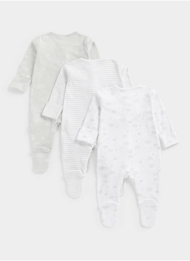 Grey Sleepsuits 3 Pack - pzsku/ZB46E314FE3F0DA21056DZ/45/_/1710490443/90c58c84-0133-4460-8684-46645e8ac586