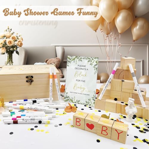 EIGTWEN 78 PCS Fun Baby Shower Games Sign Kit，Unique Baby Shower Ideas，Funniest Baby Shower Games Ever ，A Game Where You Can Draw to Your Heart's Content，Suitable for Baby Shower Games Boy and Girls - Image 4
