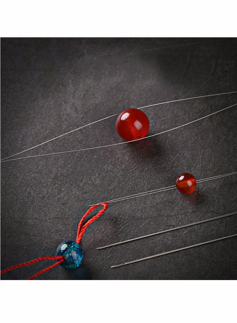 KASTWAVE Beading Needles, 6 Sizes Beads Needles Big Eye Beading Needles Collapsible Beading Needles Set for Jewelry Making with Needle Bottle 18 Pieces - Image 5