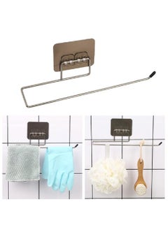 4MYL 4MYL Stainless Steel Self Adhesive Paper Roll Holder Drill Free Tissue Paper Stand Towel Holder for Kitchen Bathroom Toilet Pack of 1  - Image 5