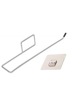 4MYL 4MYL Stainless Steel Self Adhesive Paper Roll Holder Drill Free Tissue Paper Stand Towel Holder for Kitchen Bathroom Toilet Pack of 1  - Image 1