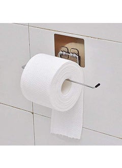 4MYL 4MYL Stainless Steel Self Adhesive Paper Roll Holder Drill Free Tissue Paper Stand Towel Holder for Kitchen Bathroom Toilet Pack of 1  - Image 3